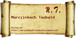 Marczinkech Teobald névjegykártya